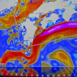 Eine Grafik, wie sich die Strömungen darstellt
