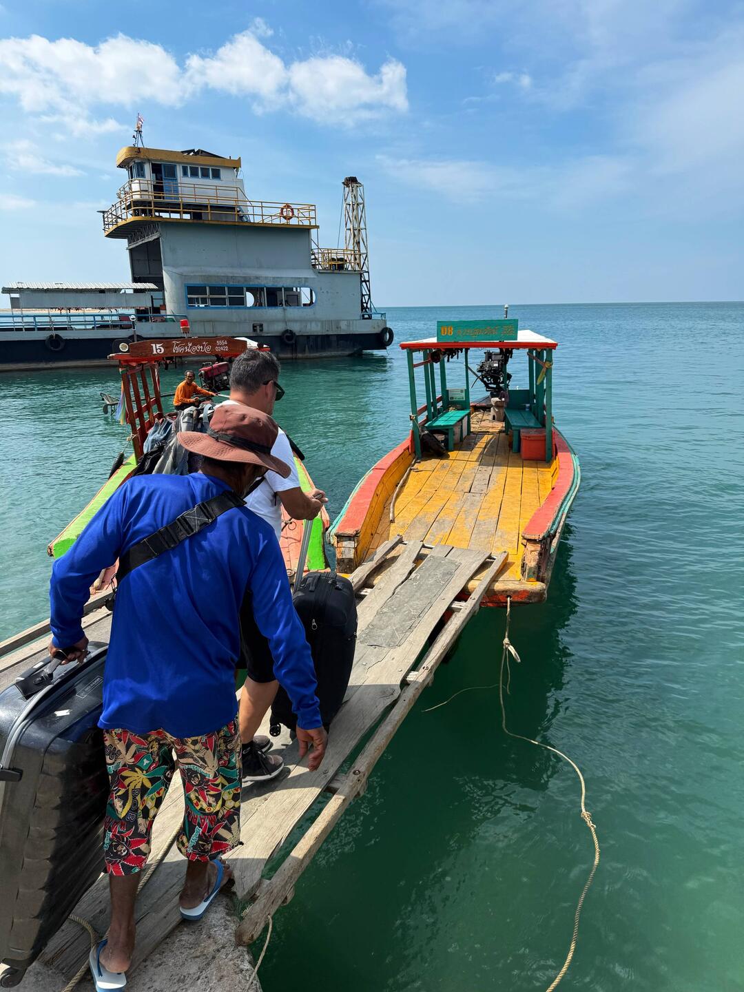 Gepäck auf's Longtail Boat