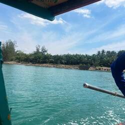 Longtail Boot über den Pak Kho