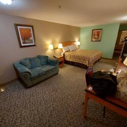 Neues Zimmer, neben dem alten, deswegen immer noch Blick auf den Blauen.