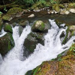 Der Wasserfall von oben