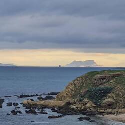Blick von der Küste Ksar es-Seghirs Richtung Spanien