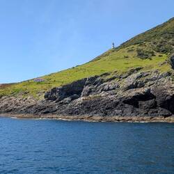 Old lighthouse and keepers cottage