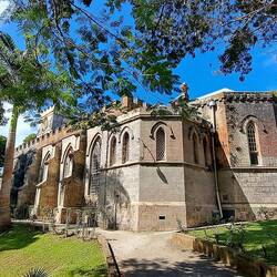 View of the backside of the church.
