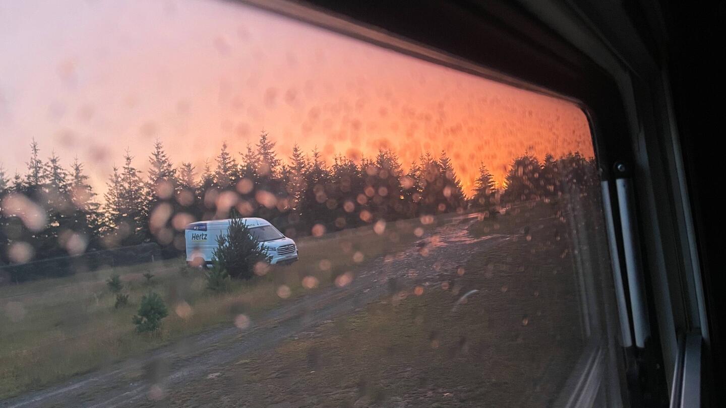 Und solch ein Himmel direkt nach einem Blitzeinschlag