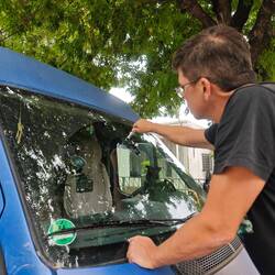 Steinschlagreparatur in Crespo