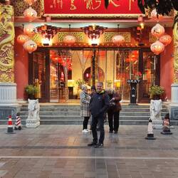 Hier haben wir Feuertopf gegessen.