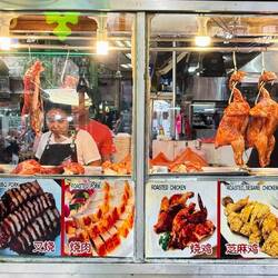 Petaling street food stall - Malaysians are obsessed with chicken.