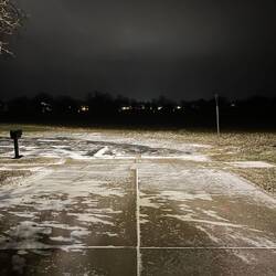 Whispy snow on the ground from some flurries this evening. Past week warmth melted what we had.