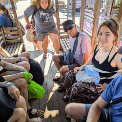 Which wasn't private. I forgot and was just as shocked as the photobomber.