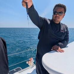 The sea gods had their revenge. This was their only offering which we returned.