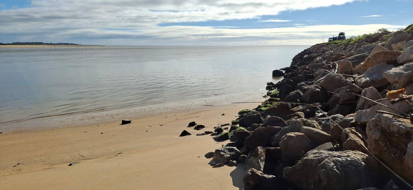 Der Rio Guadiana ergießt sich ins Meer...
