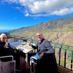 ein Sonnentisch im "Balcon de Taburiente"