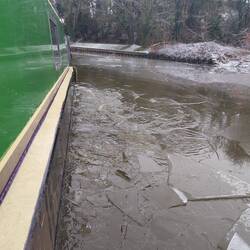 It had begun to melt after a rest at the bottom of Dutton Locks.