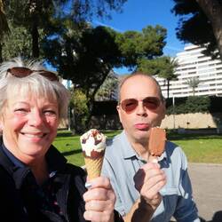 Nach der Nachmittagsrunde zur Abkühlung