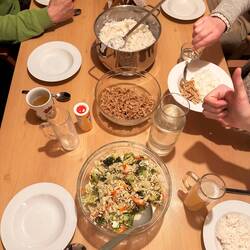 Abendessen "Shredded Tofu"