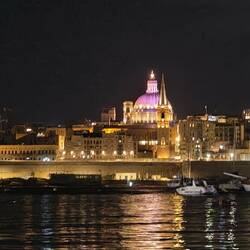 Valetta skyline from Sliema waterfront
