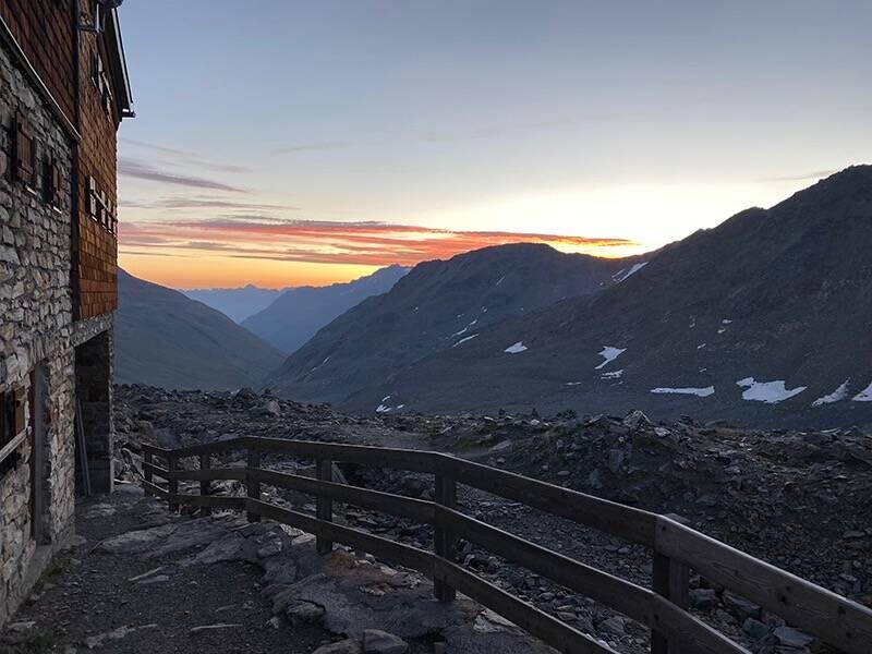Morgens vor dem Aufstieg zum Similaun