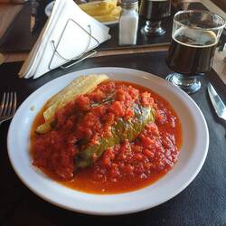 Und gefüllte Paprikaschote