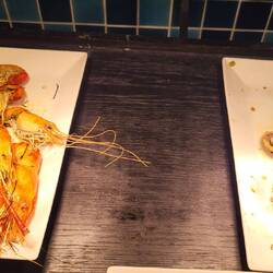 Gambas et saint-jacques ❤️