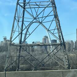I thought this photo of the arch behind the transmission tower was pretty cool that Rosanne captured