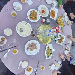 Nur noch Abendessen und schon ist der Tag wieder vorbei.