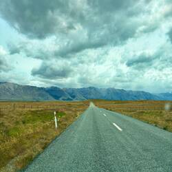 Op weg naar Lake Ōhau