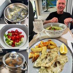 Schatzi macht auf meinen Wunsch jede Woche einmal Fisch 🙏🍀👍🏻😁😋