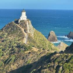 Der Nugget Point Leuchtturm