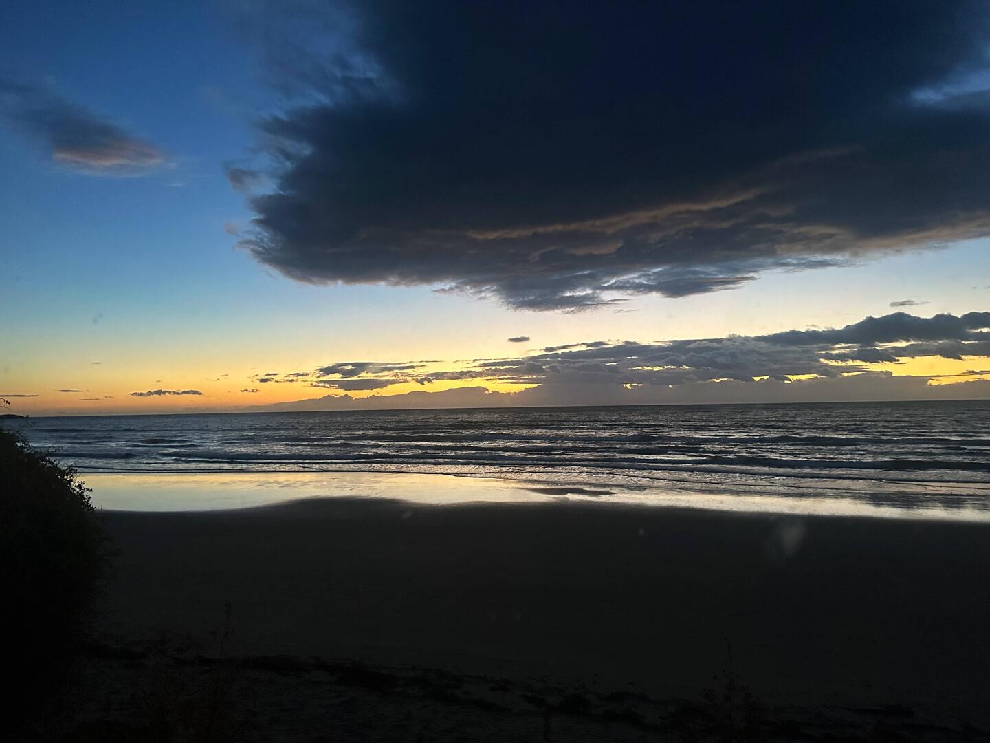 Ca. halb 6 Uhr, bevor die Sonne aufgeht