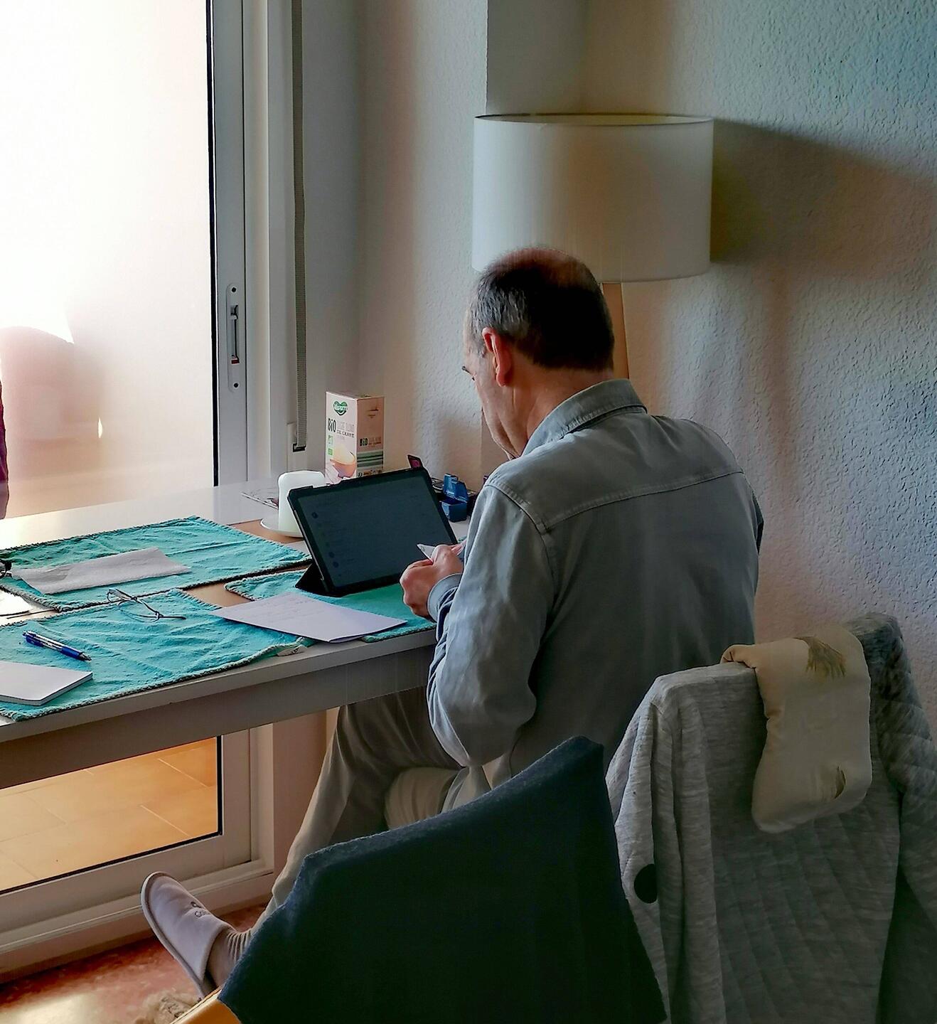 Ein bißchen Büro zum Entwöhnen