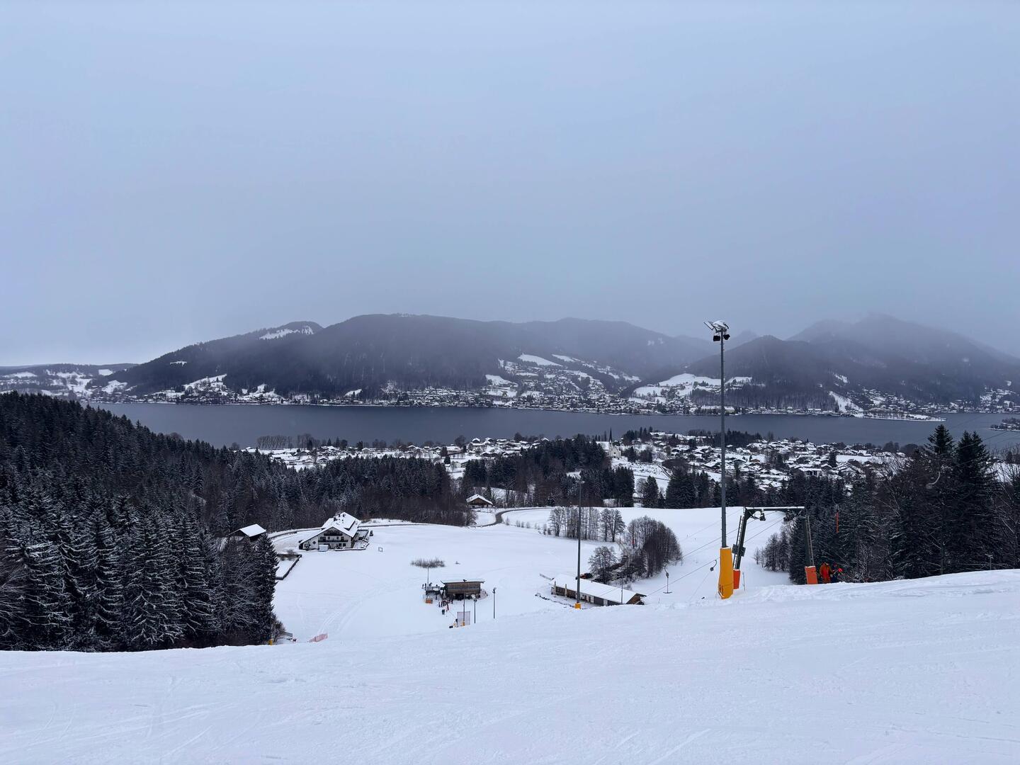 Blick von der Mittelstation Schlepplift