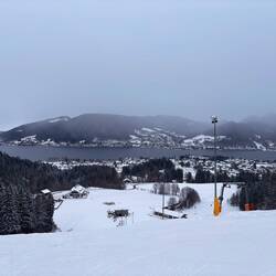 Blick von der Mittelstation Schlepplift