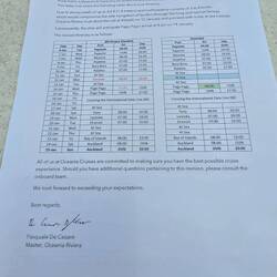 Wieder neuen Fahrplan, wegen (scheiß) Seegang