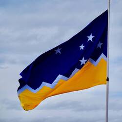 Die chilenische Patagonien Flagge