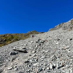 First climb of the day