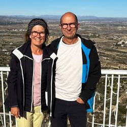 ... und genießen die tolle Aussicht ins Hinterland