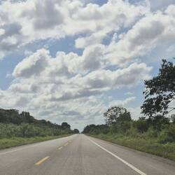 Ruhige Straßen in Südyucatan