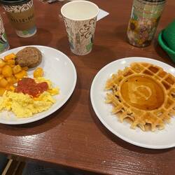 My breakfast at Drury Inn