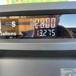 The CRV only has a 14G tank!