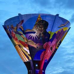 Water tower art