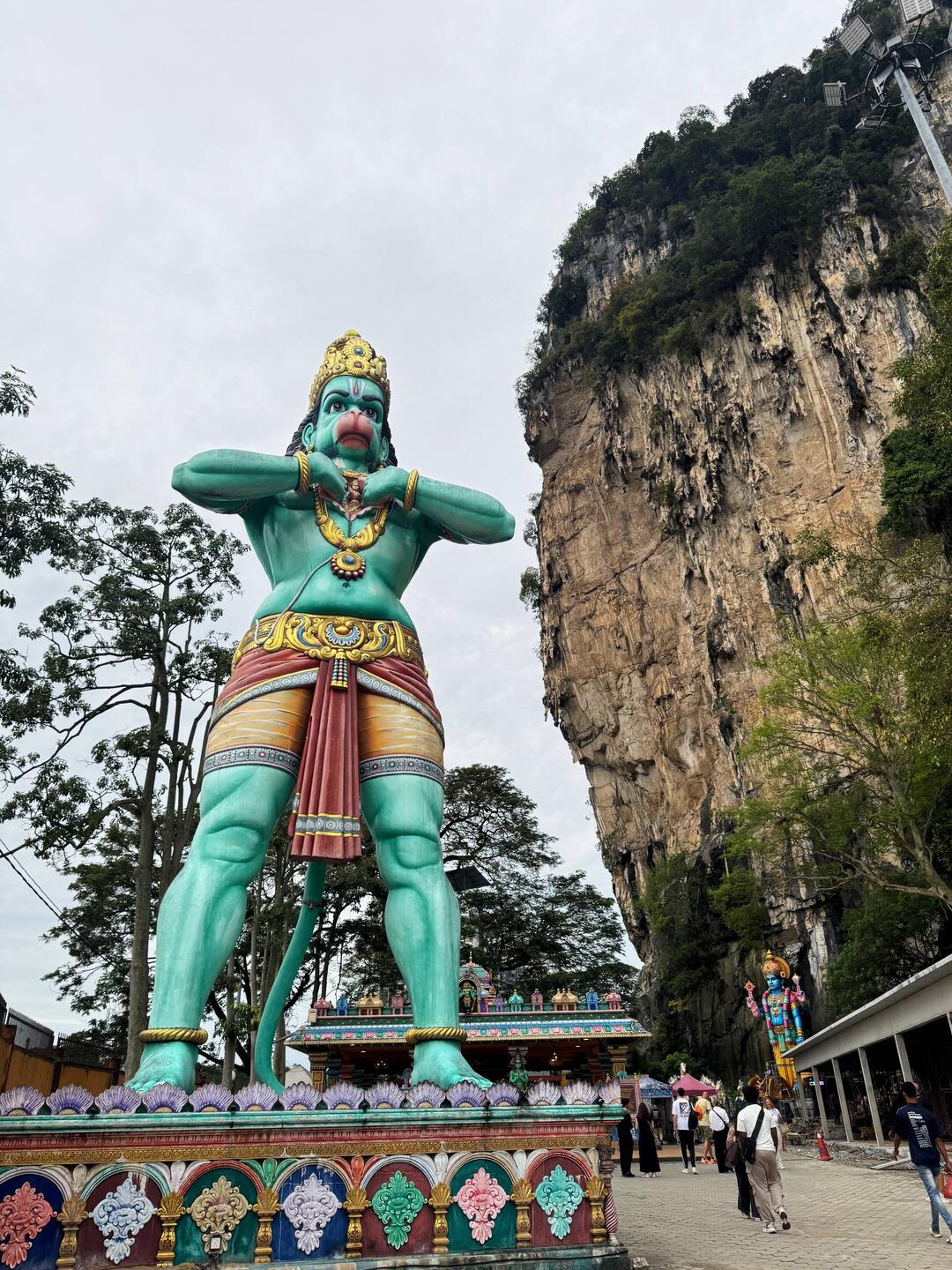 Hanuman statue at the Ramayana Cave