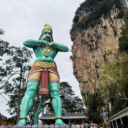 Hanuman statue at the Ramayana Cave