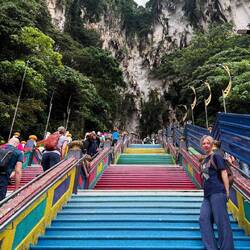 Rush hour at the shrine as we were leaving.