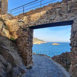 Das Tor hinein, also fotografieren wir hinaus