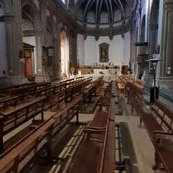 Auch wenn die Bänke interessant angeordnet waren