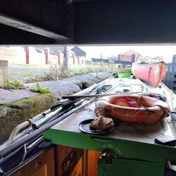 A quick sarnie while we waited