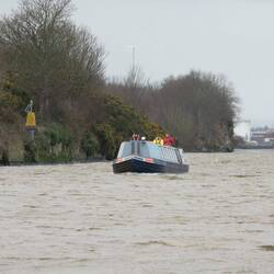 The final boat in the flotilla