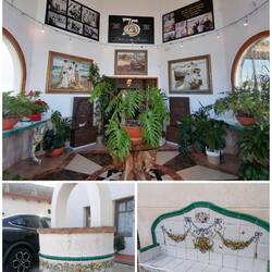 Eingang zum Restaurant, muss ein altes Gut oder so sein