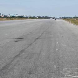 Brad said this road looks like a runway. Turns out it is, the old airport was here